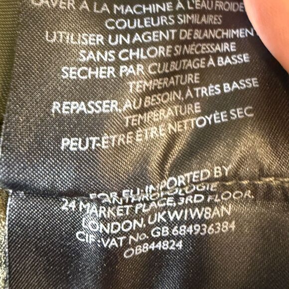 Anthropologie Women's M Green The Essential Pull-On Trouser Pockets - Picture 10 of 15